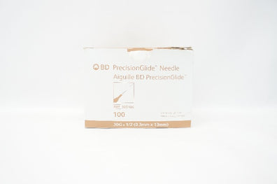 BD 305106 PrecisionGlide Ndle 30G x 1/2inch - Box of 100